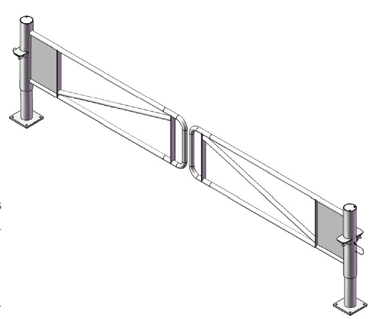 Parks P-Gates - Premium Security and Access 12 Feet Double and Single | Model # PG3368