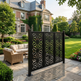 Custom geometric privacy screen for residential and commercial applications