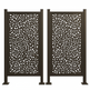 Architectural metal privacy screen designed for residential and commercial spaces