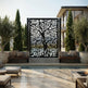 Architectural laser cut tree design metal divider made in Canada