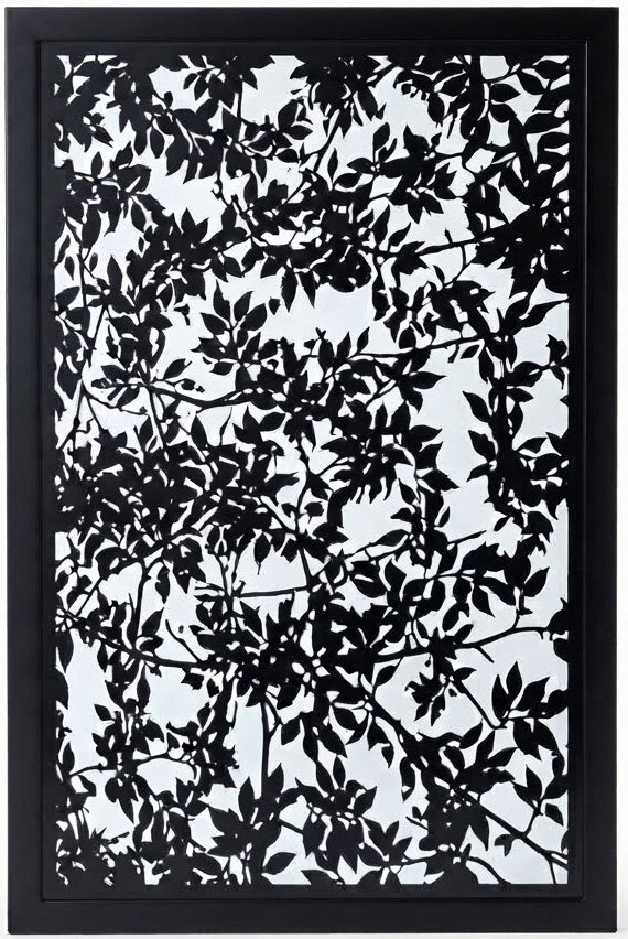 Botanical Vine Metal Privacy Screen | Decorative Steel Panel