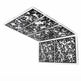 Heavy duty 3 mm steel laser cut privacy partition with vine artwork