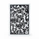 Powder coated metal garden screen with nature inspired foliage pattern