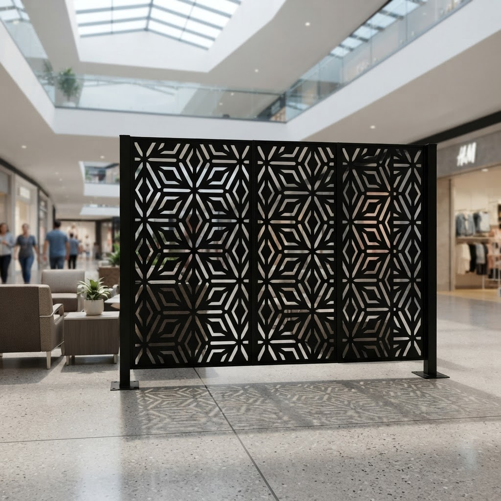Modern outdoor privacy screen for patios, decks, and fences