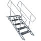 Heavy Duty Stage Foldable Stair With Guardrail STA374-Taimco