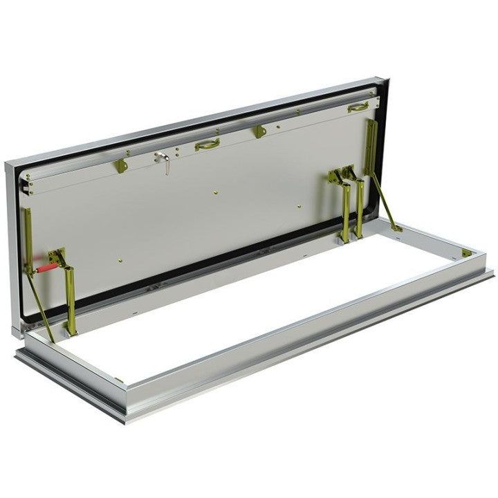 30"x 96" Roof Access Hatch - Aluminum Model RAHGSALP30X96