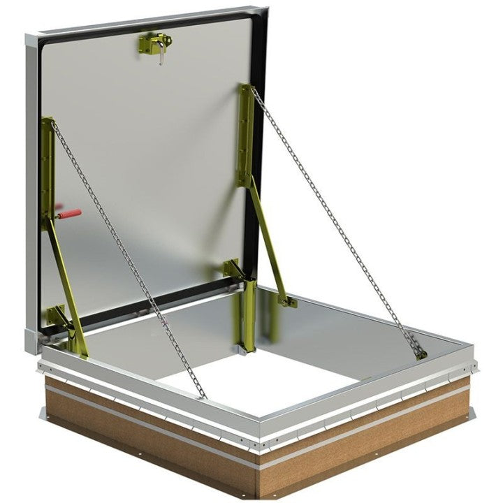 48"x 48" Roof Access Hatch - Aluminum Model RAHGSA48X48