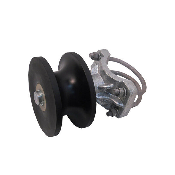 6.5" Round Nylon Cantilever Roller for Round Pipe Steel Housing | Model # RNCR65