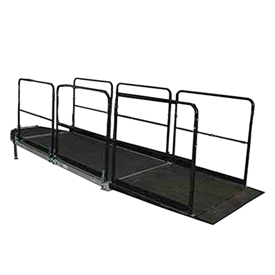 Equipment Ramp with Hand Rail 12" 24" and 36" High - Model SERAM122436