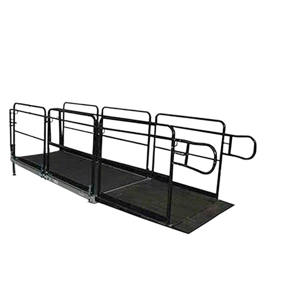 Equipment Ramp with Hand Rail ADA Compliant 12" 24" and 36" High - Model SERAMADA122436