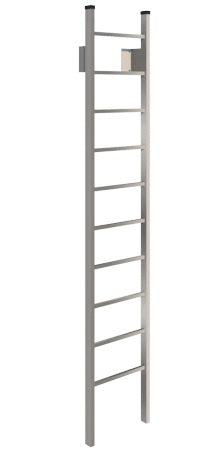 Standard Duty Channel Rail Fixed  Access Metal Ladder Model # SL1479