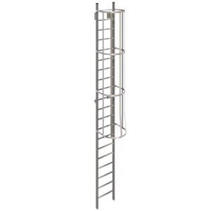 Standard Metal Ladders with Safety Cage | Made in Canada | Model # SL1485