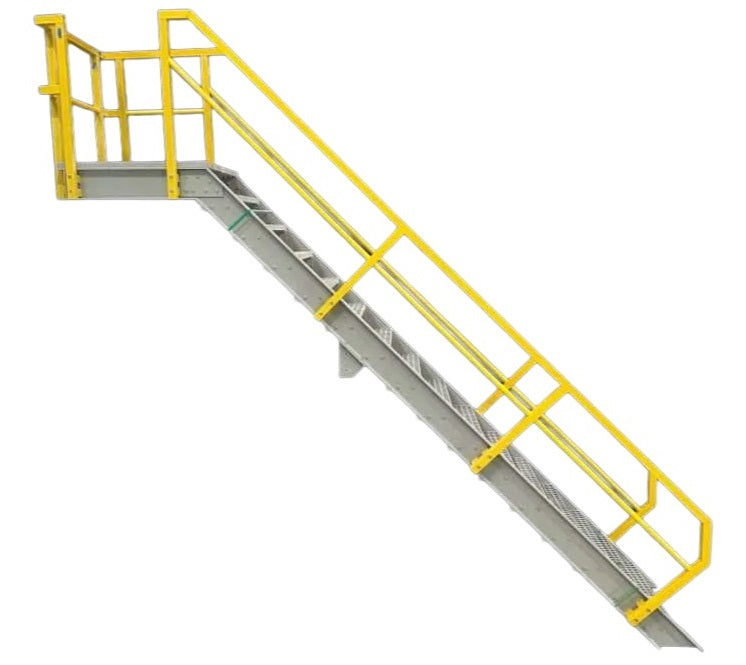 Steep Incline structural Steel Powder Coated Stairway Model SL1503