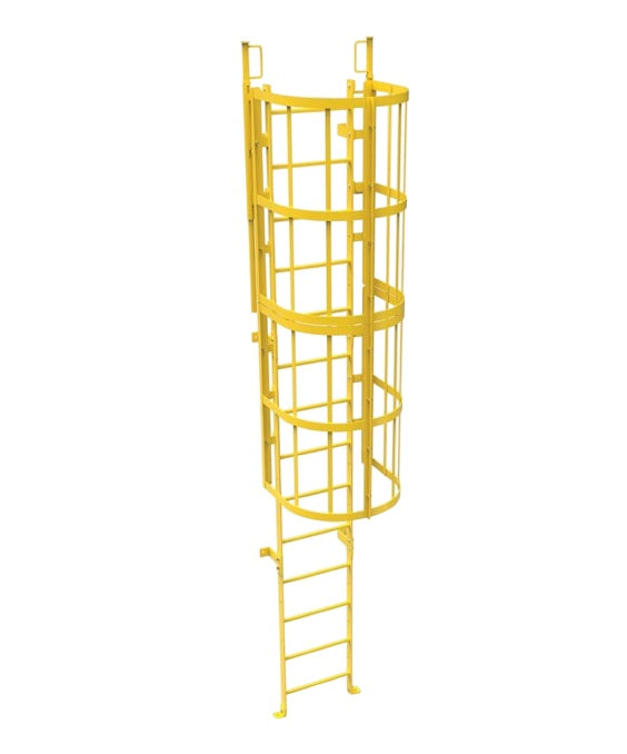 Standard  Steel Ladders with Walk Through and Safety Cage Model # SL1523