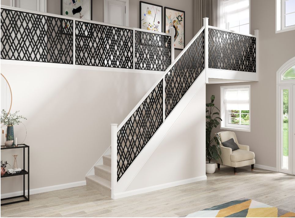 Plasma Cut Metal Stair Railing Panel | Hand Railing | Decorative Moder