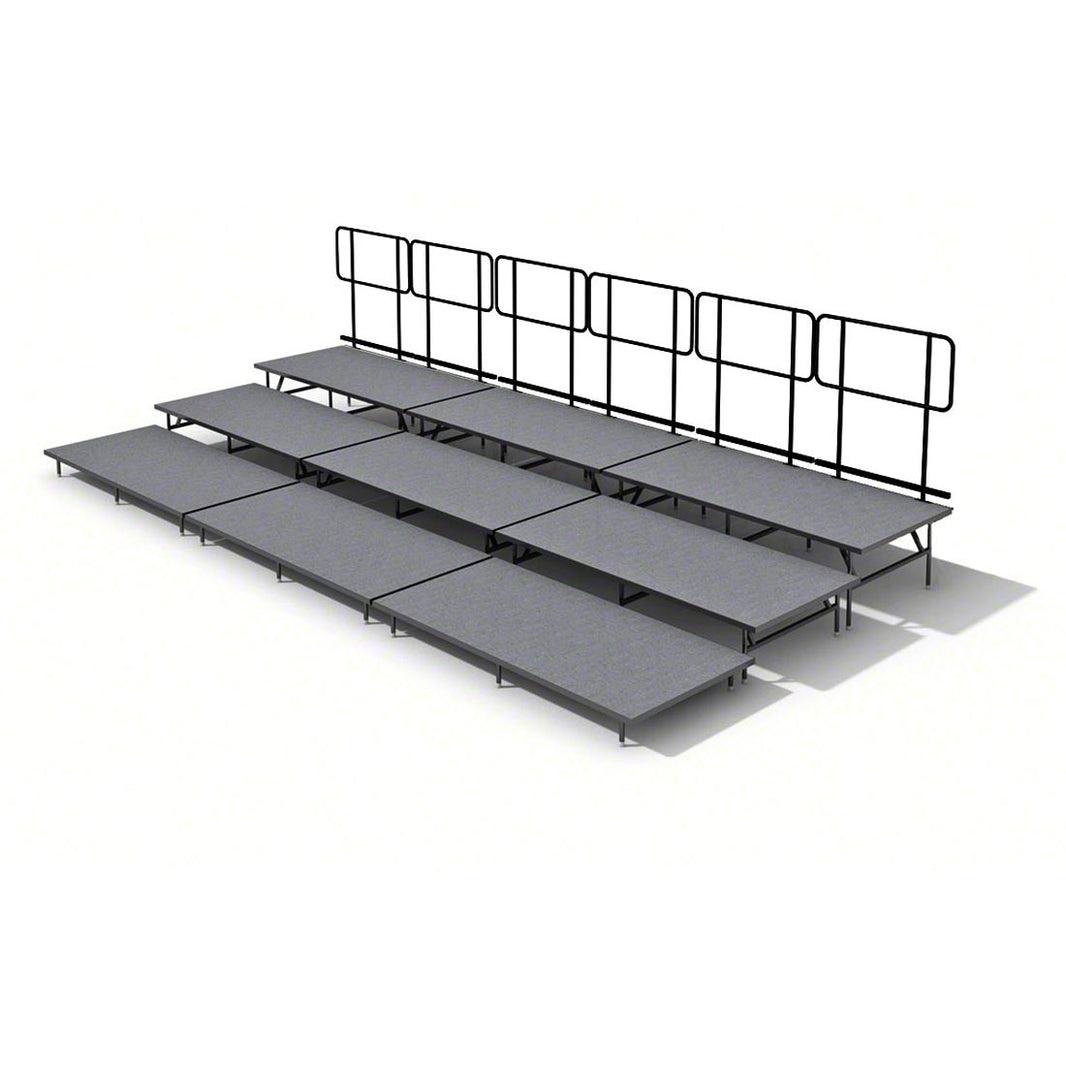 Straight Seated Riser System 3 Tier - 24' Long Model SSRS324