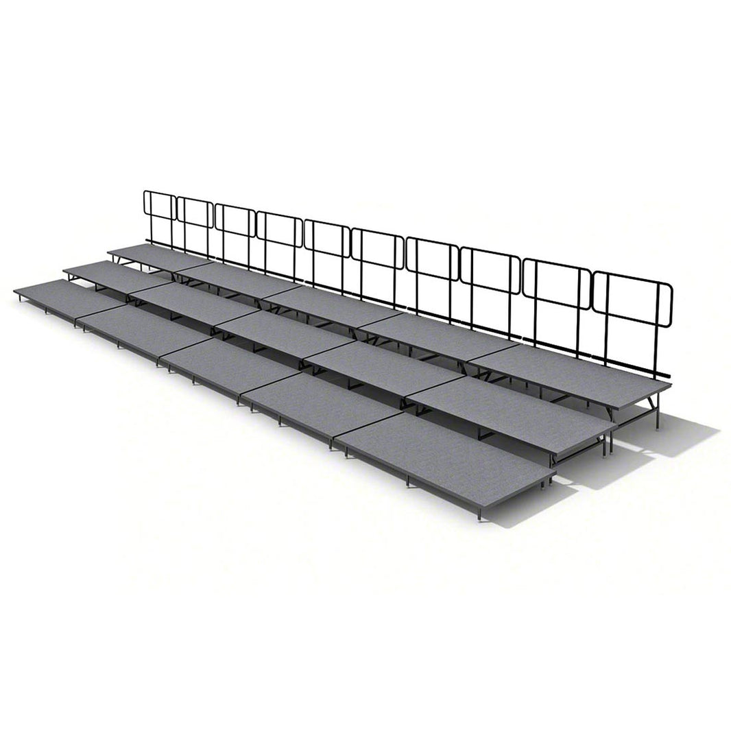 Straight Seated Riser System 3 Tier - 40' Long Model SSRS340
