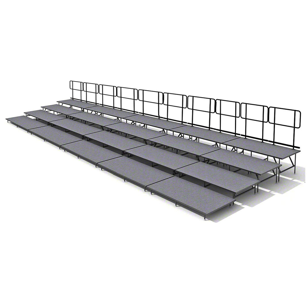 Straight Seated Riser System 4 Tier - 40' Long Model SSRS440