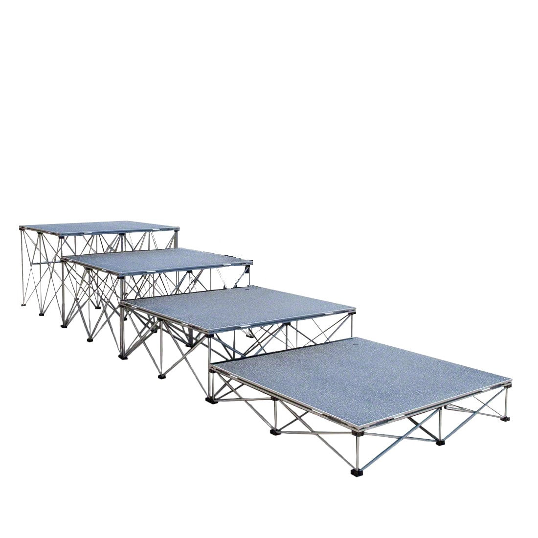 Lightweight Z Base Portable Stage Multiple Sizes and Height Adjustable