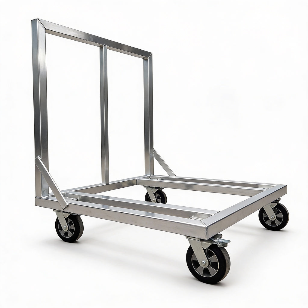 Stage Railing Cart Rolling Horizontal Storage Cart for 4'W Stage Decks Model STA391