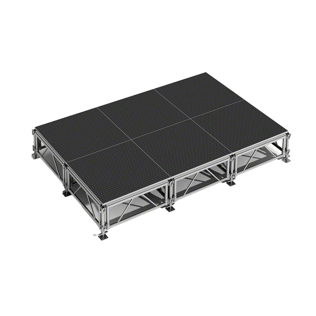 Complete Pack Outdoor Industrial Waterproof Portable Stage 8'x12' - Model STAOD812