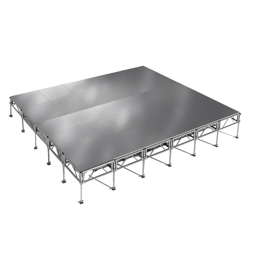 Outdoor Stage System 20' x 24' Adjustable Height 24"- 48" Industrial Finish - Model STAOD2024