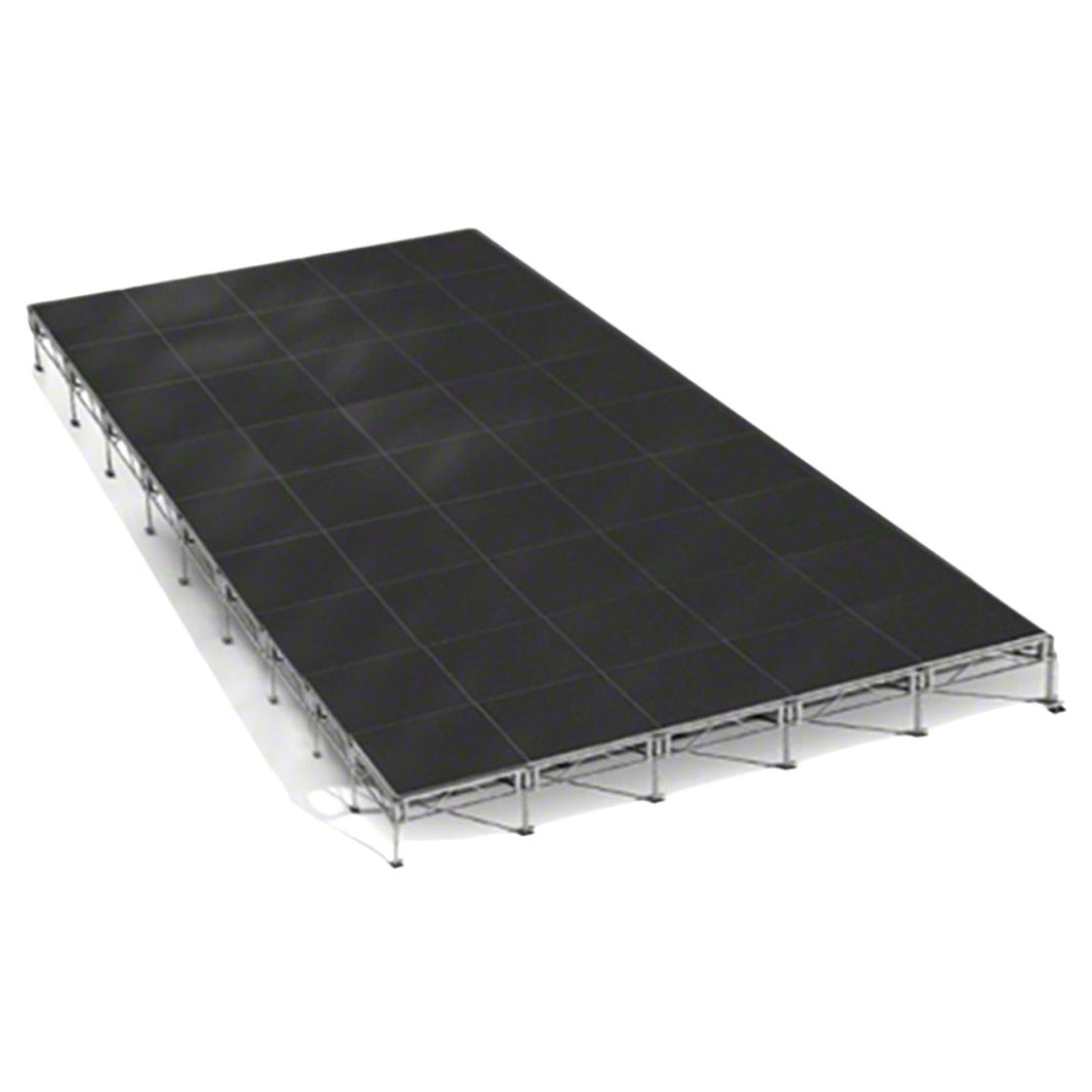 Outdoor Stage System 20' x 36' Adjustable Height 24"- 48" Industrial Finish - Model STAOD2036