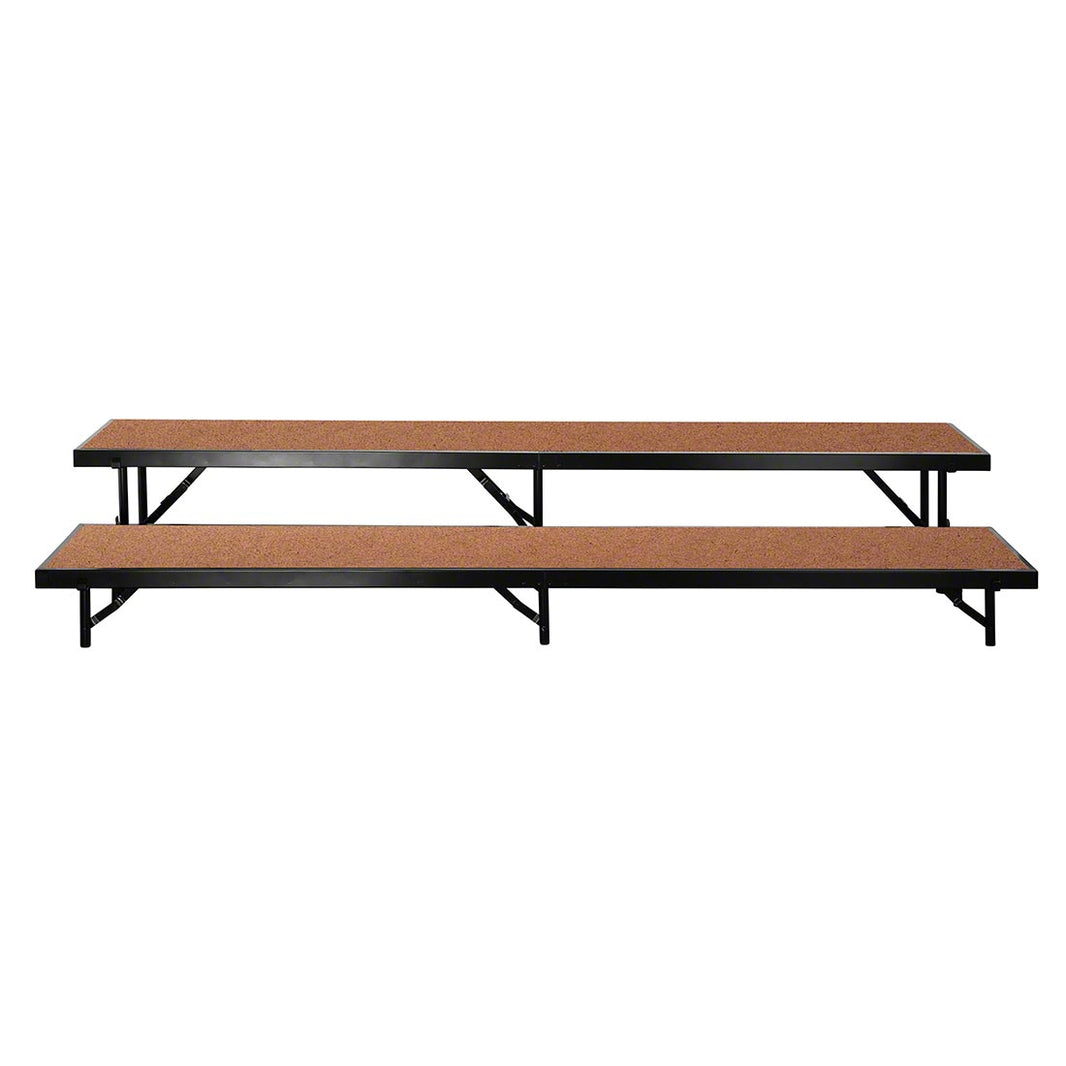 Standing Risers System 2 Tier - 8' Long  - Hardboard Surface - Model STRSHB28