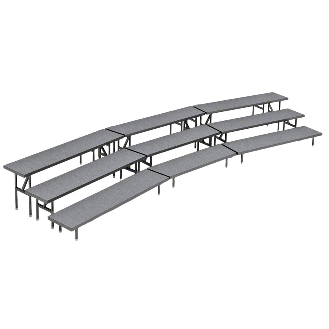 Standing Risers System 3 Tier - 18' Long - Coral Riser - Model STRS318