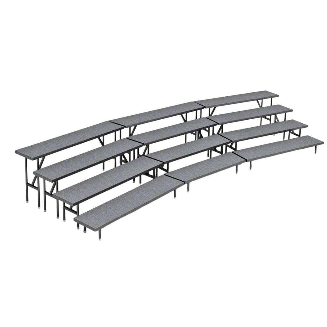 Standing Risers System 4 Tier - 19' Long - Coral Riser - Model STRS419