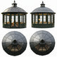 Architectural round sunroom with cupola and arched windows