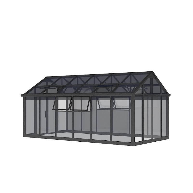 Rectangular Aluminum Solarium Garden House – Model # SUNR4364