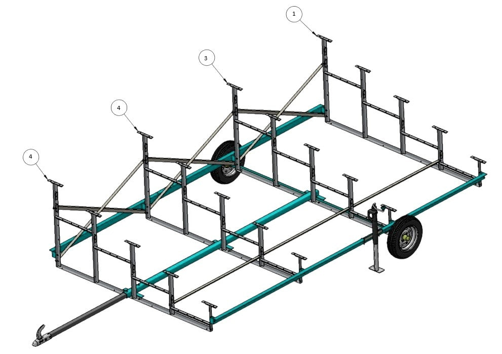 Bleacher Tow Kits - Model BTK1001