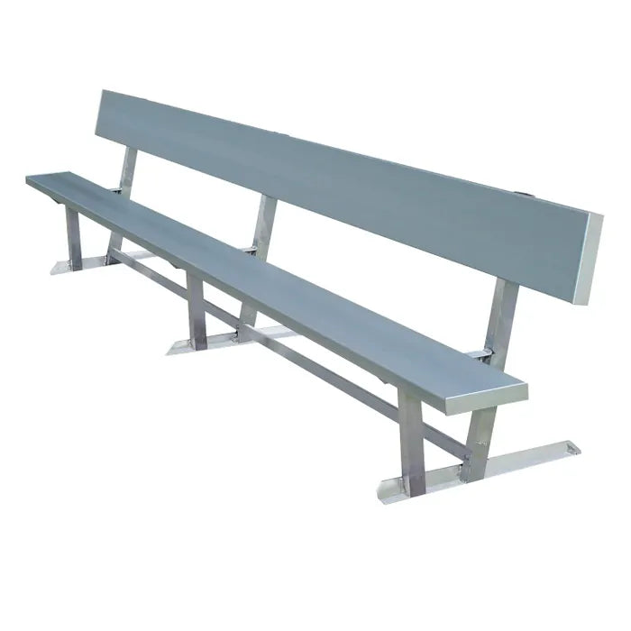 Aluminum Bench 15 Feet with back Team Player - Model TPB15WB