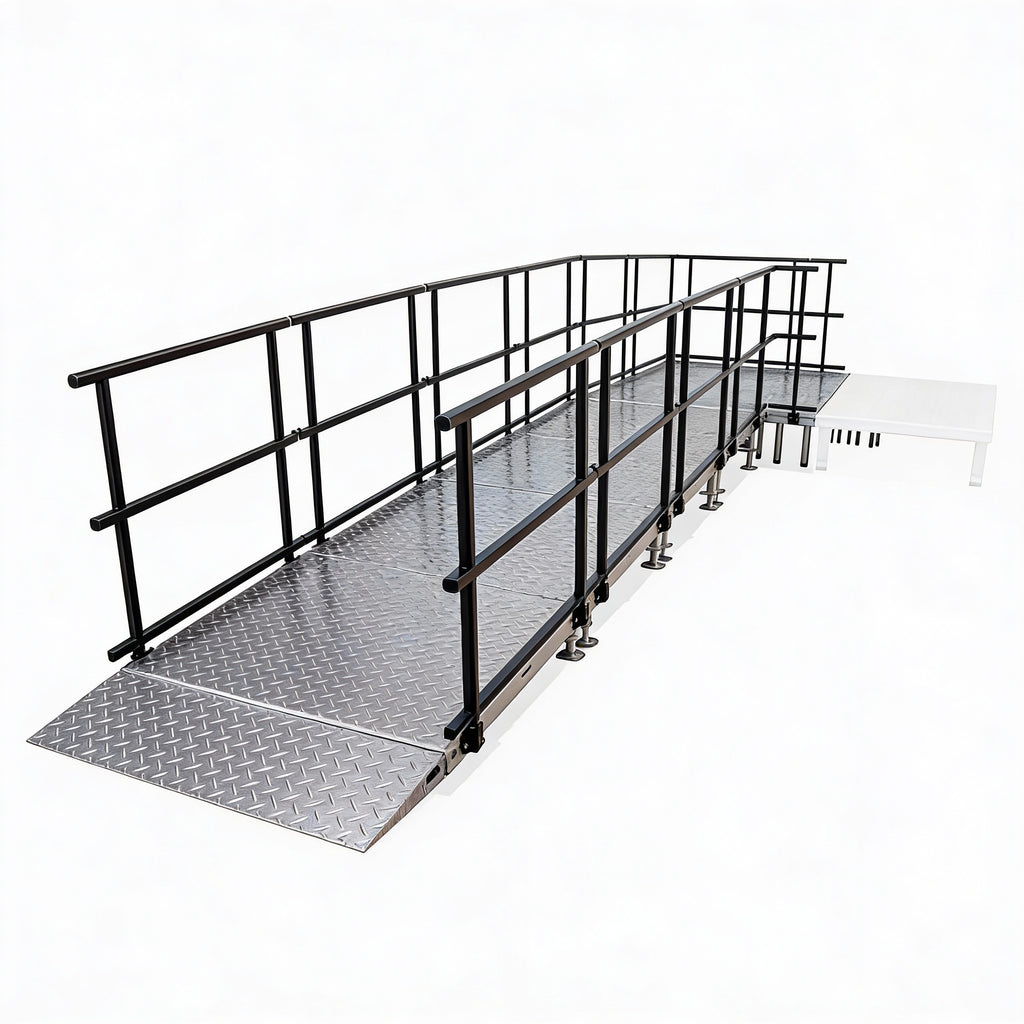 Universal Straight ADA Wheelchair Ramp for 16