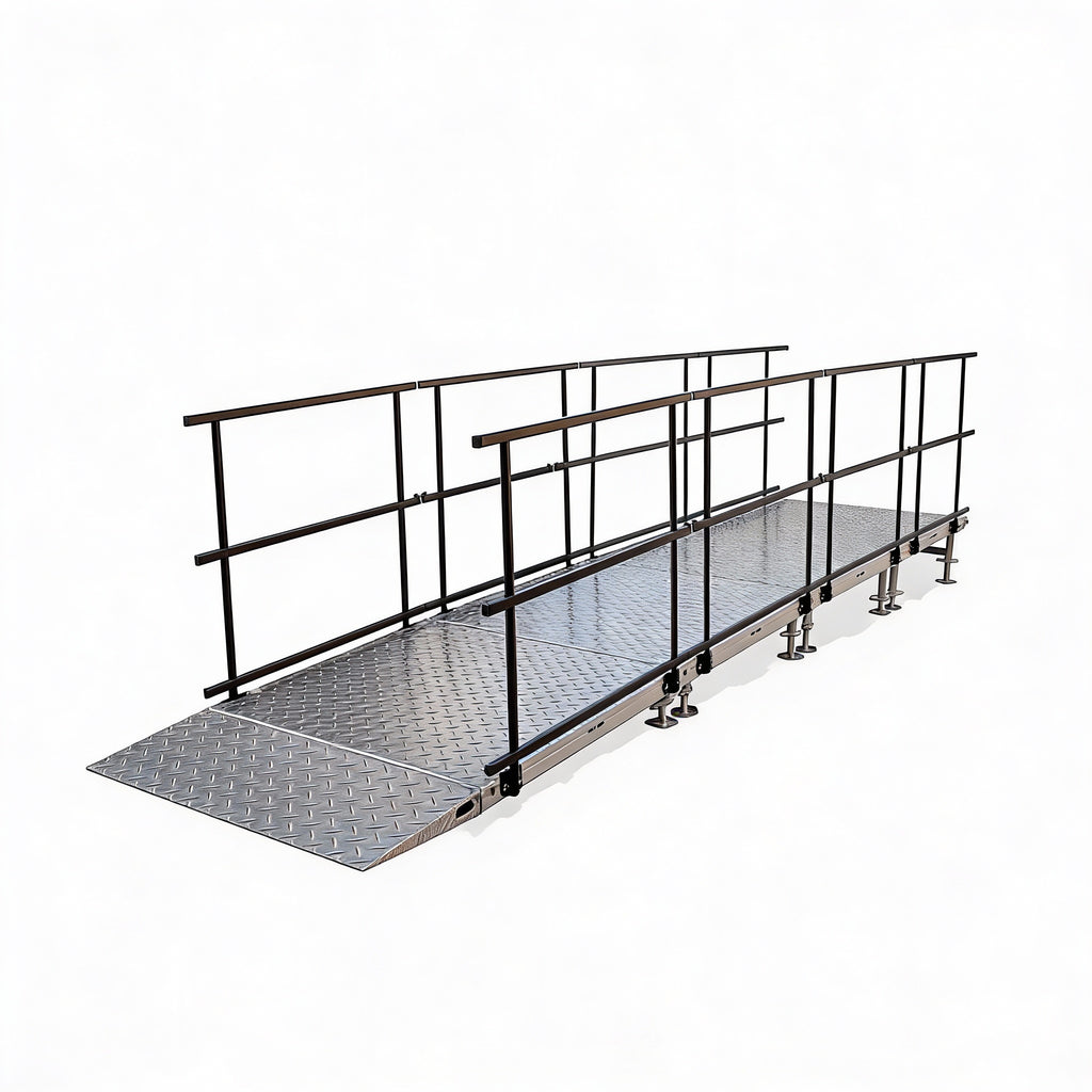 Cy Universal Ramp Universal Straight ADA Wheelchair Ramp for 16