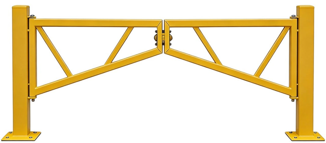 Manual Swing V-Series Tubular Galvanized Steel Double and Single Barrier Gate - Model # MSG894