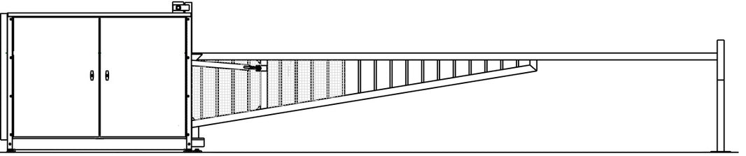 Vertical Pivot Gate - Barracuda Model VPGOSCL766