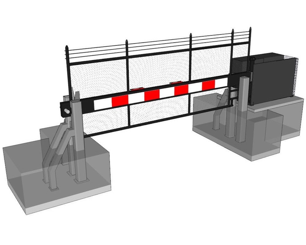 Vertical Pivot Gate - Chain link  Model VPGOSCL761