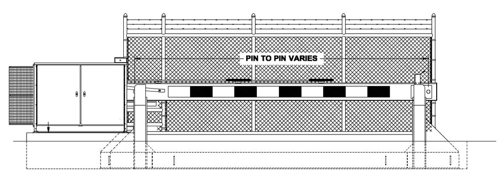 Vertical Pivot Gate - Impact Barrier Gate - Model VPGOSCL763