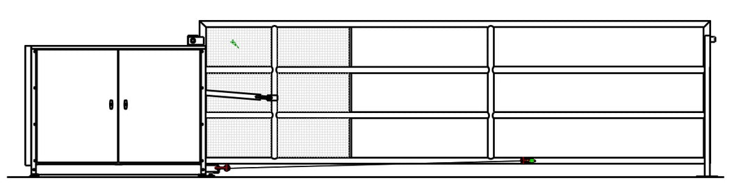 Vertical Pivot Gate - Barn Gate Style -  Model VPGOSCL764