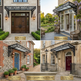 Collage of various architectural elements including doors, entrances, and garden views with 'The Canopy Collection' branding.