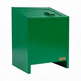 Green metal cabinet with 'Talmco' branding on a white background
