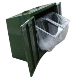 Double Trash Enclosure Wide Loading ADA Compliant - Model WRBE270ADA