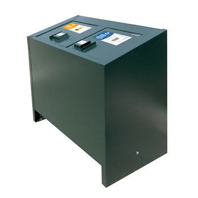 Double Trash Enclosure Wide Loading ADA Compliant - Model WRBE270ADA