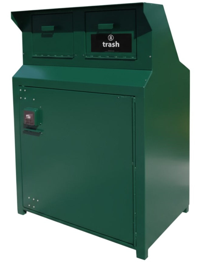 Double Trash Enclosure ADA Compliant - Model WRCECH240