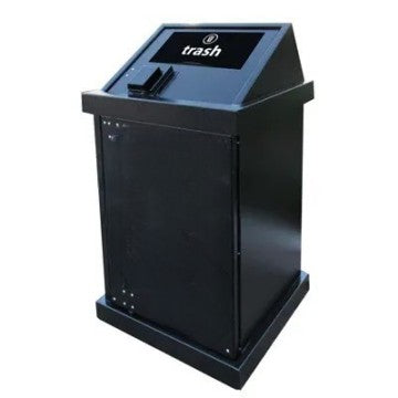 Single Trash Enclosure Wide Loading ADA Compliant - Model WRHAADA140P