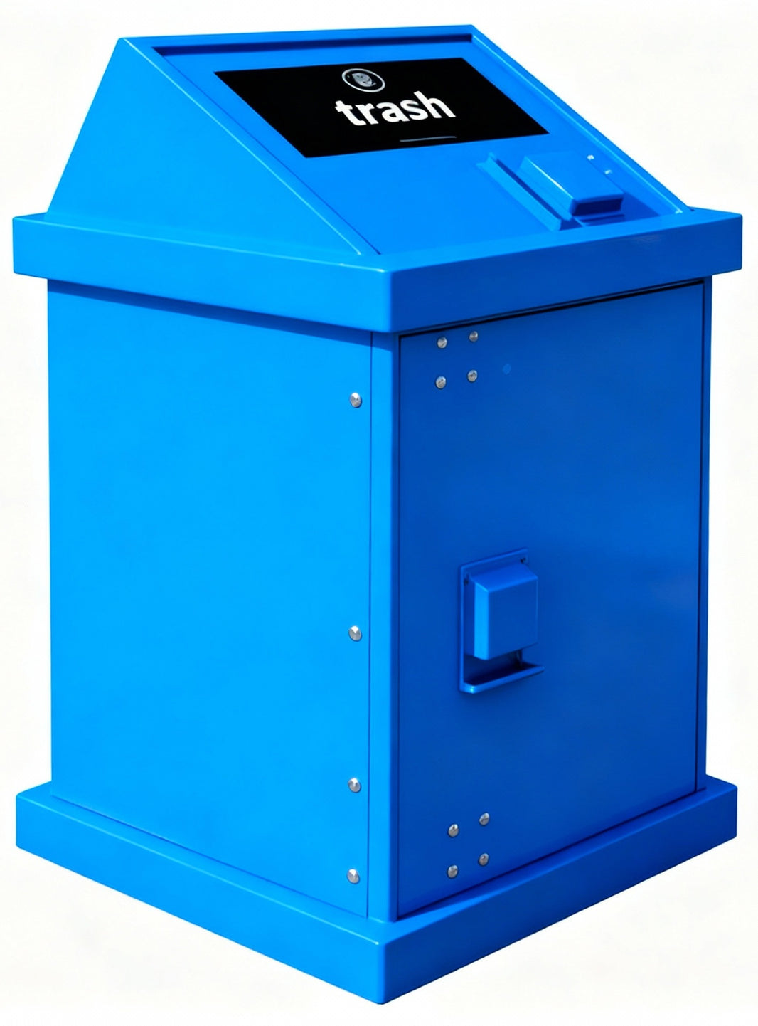 Single Trash Enclosure Wide Loading ADA Compliant - Model WRHAADA140P