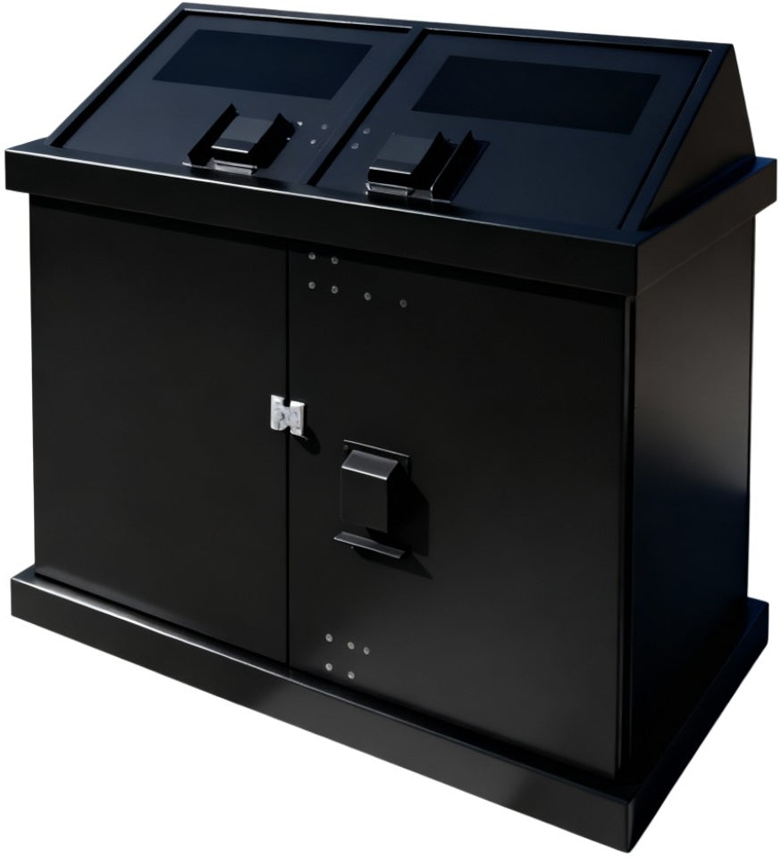Double Trash Enclosure Wide Loading ADA Compliant - Model WRHAADA240P