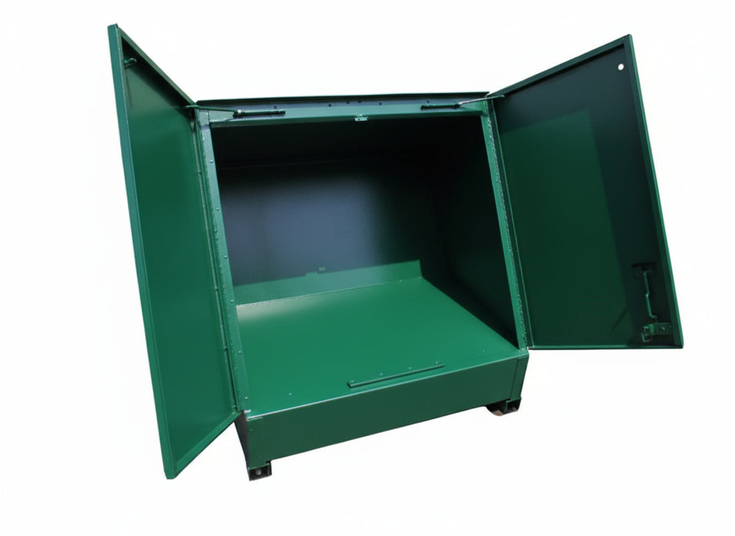 Urban-Nest Double Trash Recycling Enclosure, 130 GAL - Model WRHB2